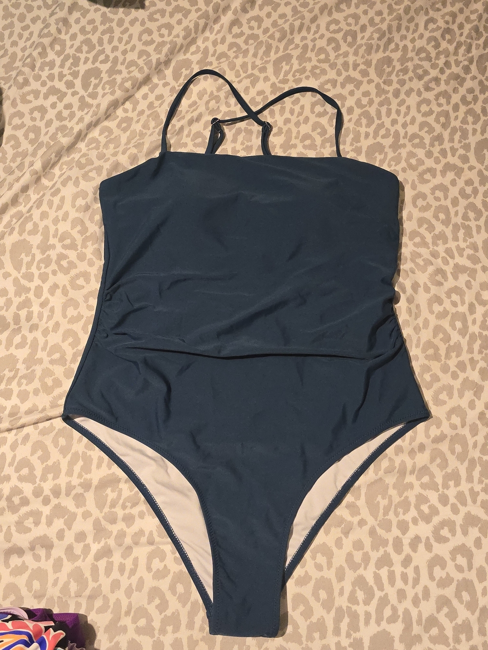 Teal One-Piece Swimsuit with Adjustable Straps